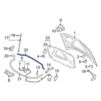 Audi A Hood Weatherstripping Seals Carid Com