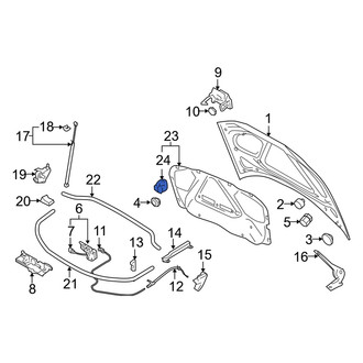Audi OE - Hood Insulation Pad Clip
