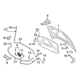 Audi OE - Front Hood Latch
