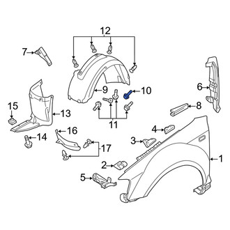 Audi OE - Fender Liner Bolt