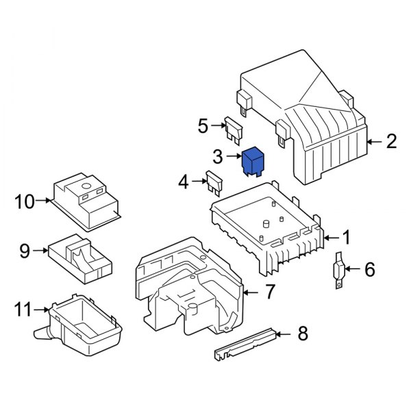 Audi OE 1K0906381 Powertrain Control Module (PCM) Relay