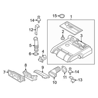 Audi OE - Engine / Transaxle - Air Intake (Hatchback Turbocharged 2.0L Gas)