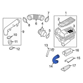 Audi OE - Engine Air Intake Hose