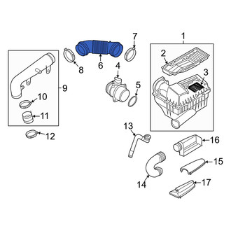 Audi OE - Engine Air Intake Hose