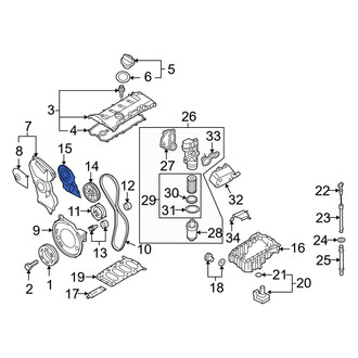 Audi OE - Outer Upper Engine Timing Cover