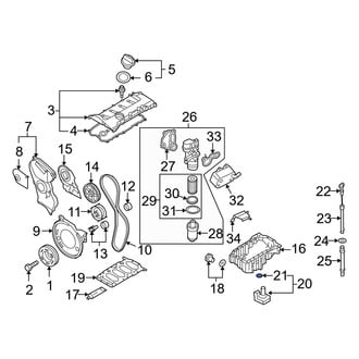 Audi OE - Engine Oil Level Sensor O-Ring