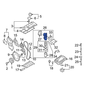 Audi OE - Engine Oil Filter Adapter