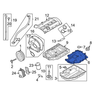 Audi OE - Engine Oil Sump Windage Tray