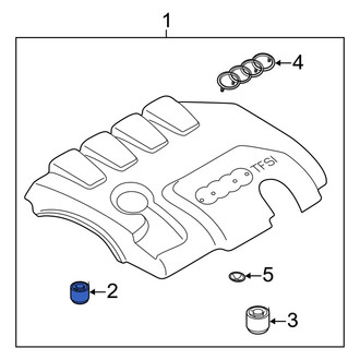 Audi OE - Engine Cover Mounting Bushing