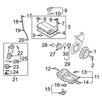 Audi OE - Engine Oil Filter Housing Cover Drain Plug