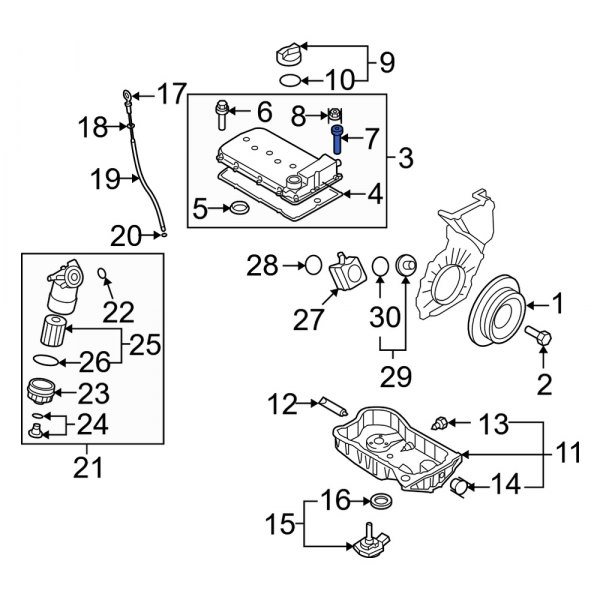 Engine Valve Cover Bushing