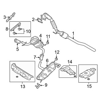 Audi OE - Exhaust System - Exhaust Components (Turbocharged Gas)