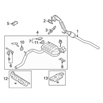Audi OE - Exhaust System - Exhaust Components (2.0L Gas)