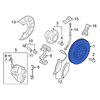 Audi OE - Front Disc Brake Rotor