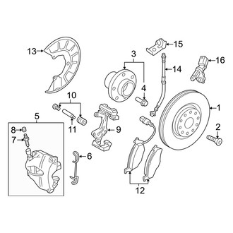 Audi OE - Front Suspension - Brake Components