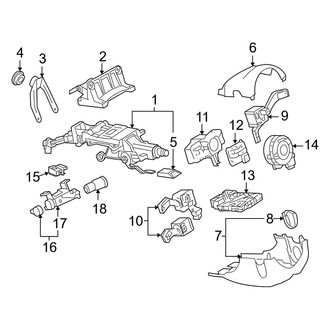 Audi OE - Steering Column - Shroud, Switches & Levers