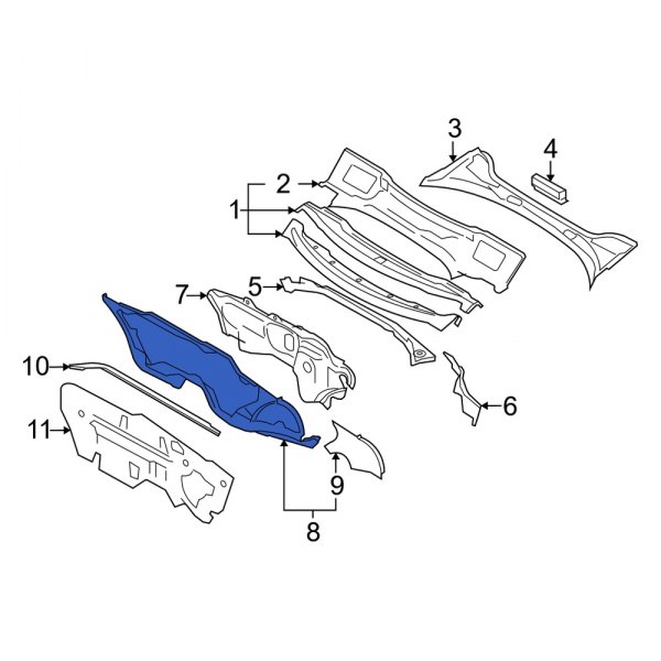 Cowl Plenum Panel