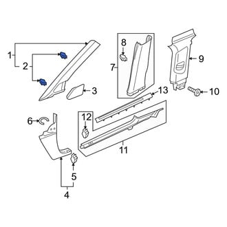 Audi OE - Liftgate Trim Cover Clip