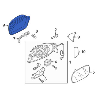 Audi OE - Front Right Door Mirror Housing