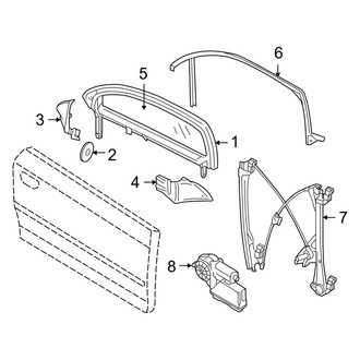 Audi OE - Front Door - Glass & Hardware (Base)