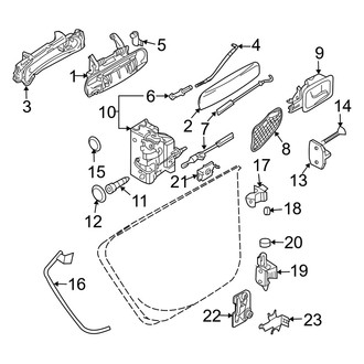 Audi OE - Rear Door - Lock & Hardware (Hatchback)