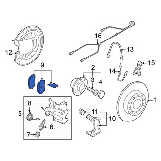 Audi OE - Rear Disc Brake Pad Set