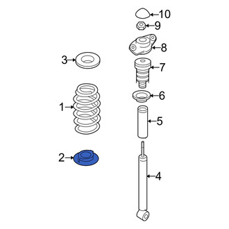 Audi OE - Rear Lower Coil Spring Insulator