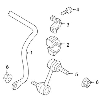 Audi OE - Rear Suspension - Stabilizer Bar & Components