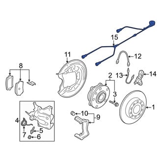 Audi OE - Rear Right ABS Wheel Speed Sensor Wiring Harness