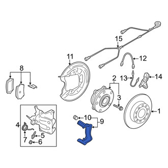 Audi OE - Front Disc Brake Caliper Bracket
