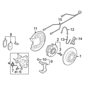 Audi OE - Rear Suspension - Brake Components (Base)
