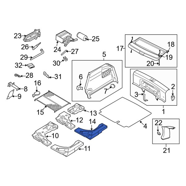 Trunk Floor Storage Box