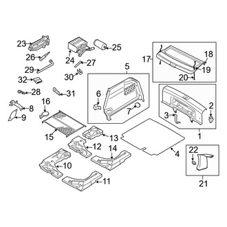 Audi OE - Rear Body & Floor - Interior Trim (Hatchback)