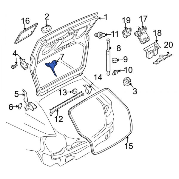 Liftgate Hinge Cover