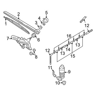 Audi OE - Lift Gate - Wiper & Washer Components