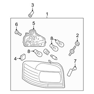 Audi OE - Rear Lamps - Tail Lamps (Outer Lamp), (Hatchback)