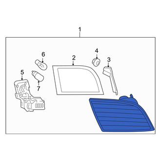 Audi OE - Rear Left Inner Tail Light Assembly