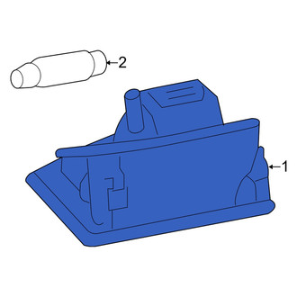 Audi OE - Rear Left License Plate Light Assembly