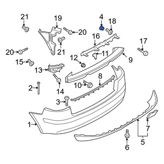 Audi OE - Rear Bumper Cover Nut