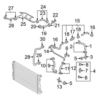 Audi OE - Cooling - Hoses & Lines (Return), (3.2L)