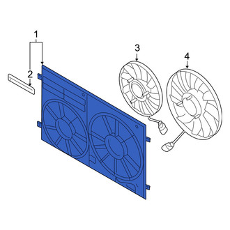 Audi OE - Engine Cooling Fan Shroud