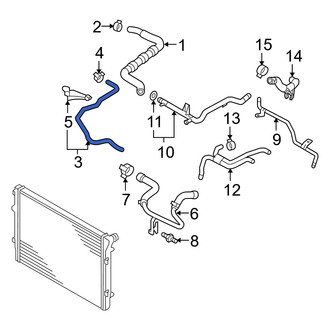 Audi OE - Engine Coolant Overflow Hose
