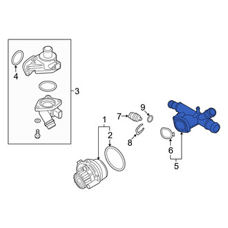 Audi OE - Lower Cooling System Bypass Line Adapter