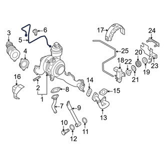 Audi OE - Turbocharger Oil Line