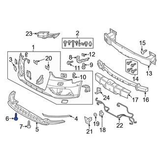 Audi OE - Bumper Impact Bar Bolt