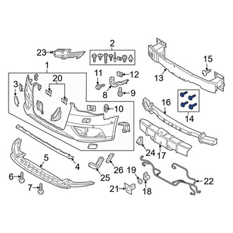 Audi OE - Bumper Splash Shield Bolt