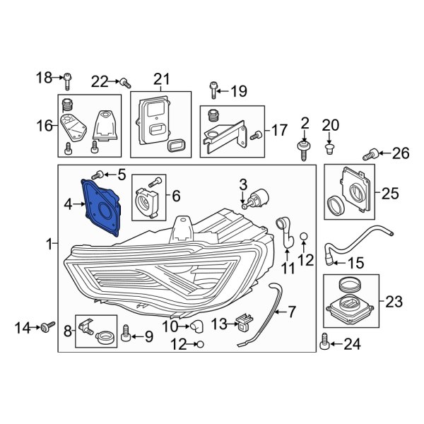 Headlight Bulb Cap