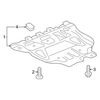Audi OE - Radiator Support - Splash Shields
