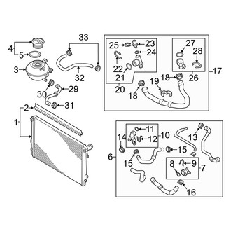 Audi OE - Cooling - Radiator & Components (Main), (Sedan)