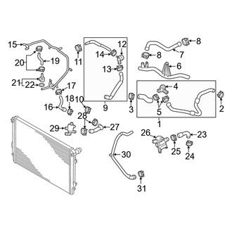 Audi OE - Cooling - Hoses & Lines (Sedan)